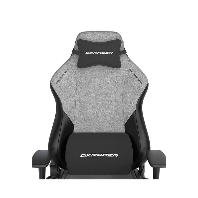 Игровое компьютерное кресло, DX Racer, GC/LHE23FBCLTA/GN, Hammer series, Имитация льна FBC/ LTA Эко-кожа, Грузоподъемность рек: 115 кг, Рекомендуемый рост: 190 см, Металлическая основа кресла, Механизм качания: топ-ган, Нейлоновые колеса, Серый
