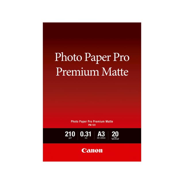 Матовая фотобумага, Canon, Pro Premium Matte PM-101, A3, 20 шт., 8657B006AA