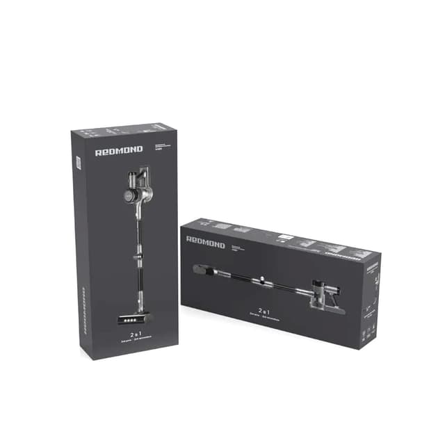 Беспроводной вертикальный пылесос, Redmond, VH1311, Емкость пылесборника 0.6л, Сухая уборка, Сила всасывания 26000 Па, Питание от аккумулятора, Уровень шума 78 дБ, Емкость аккумулятора 2000 мА*ч, Потребляемая мощность 350 Вт, Серый