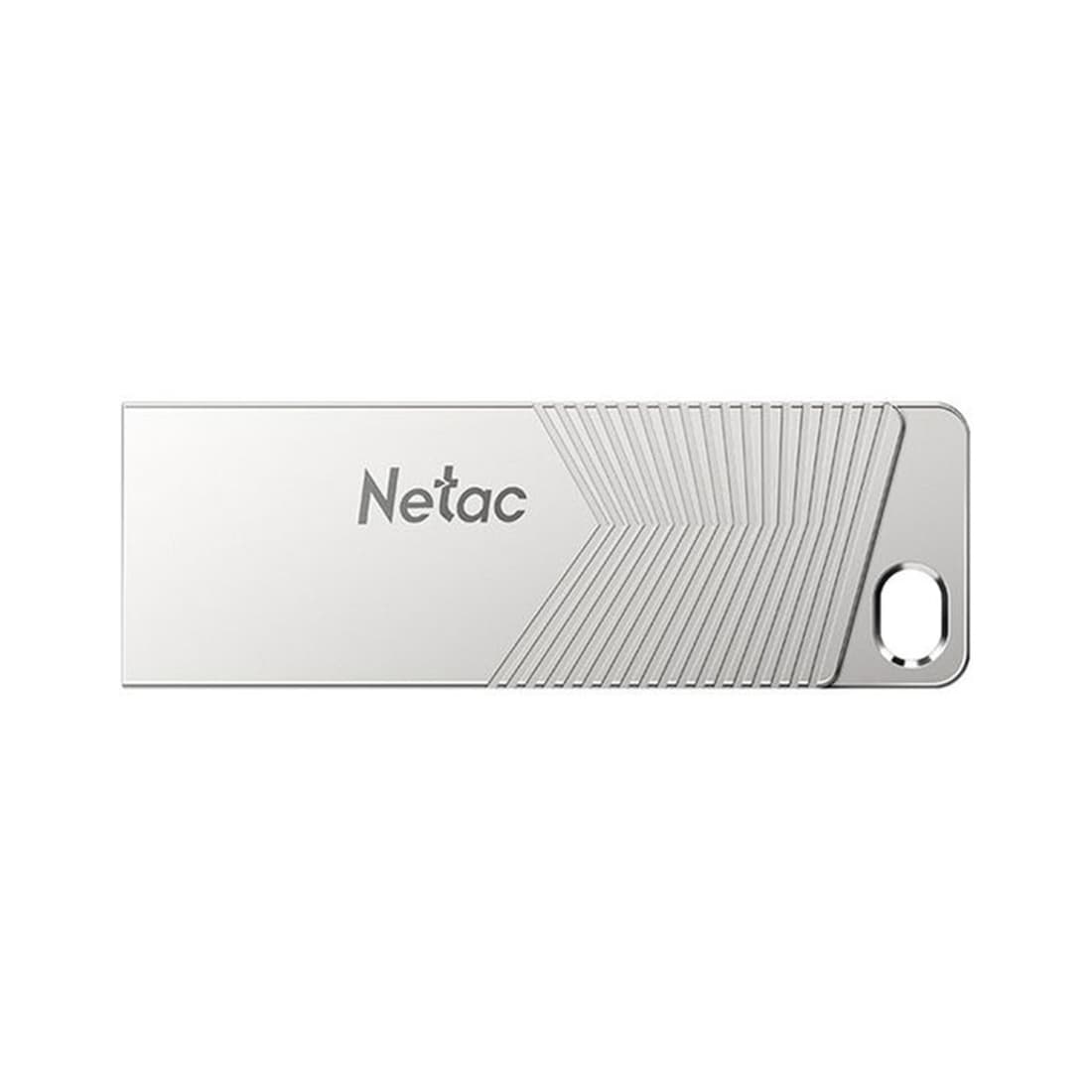 USB-накопитель, Netac, NT03UM1N-032G-32PN, 32GB, USB3.2 Серебристый