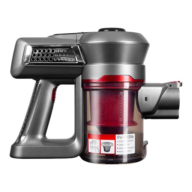 Беспроводной вертикальный пылесос, Redmond, RV-UR356, Мощность 100 Вт, Циклон, Емкость аккумулятора 2200 mAh, Время работы до 55 мин, Красный