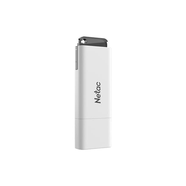 USB-накопитель, Netac, NT03U185N-064G-32WH, 64GB, USB3.2 Белый