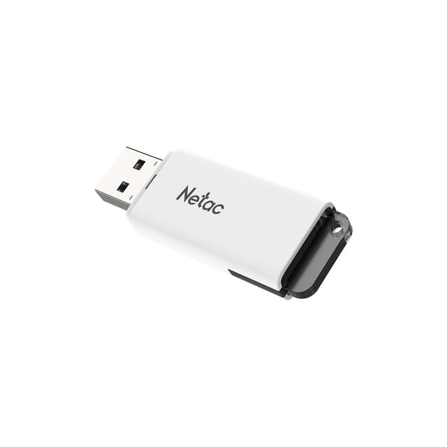 USB-накопитель, Netac, NT03U185N-064G-32WH, 64GB, USB3.2 Белый