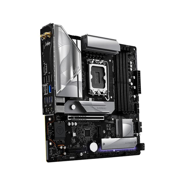 Материнская плата, ASRock, B860M LIVEMIXER WIFI (4711581490314), LGA1851, B860, 4xDDR5 4400/4800/5600/8666+(OC), 4xSATA3, 3xM.2 (PCI-E 4.0x4), Raid, 1xHDMI, 1xIntel® Thunderbolt™ 4, 1xPCI-Ex16, 1xPCI-Ex4, WiFi, mATX