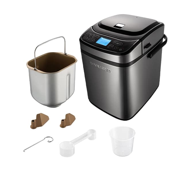 Хлебопечь, Redmond, RBM-M1921, 550 Вт, ЖК дисплей, Количество программ 25, Таймер, Материал корпуса металл/пластик, Размер выпечки 500/750гр, Выбор корочки, Черный