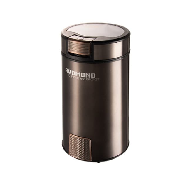 Кофемолка, Redmond, RCG-CBM1604,Максимальная мощность 280 Вт ,Система помола ротационный нож ,Регулировка степени помола нет ,Количество степеней помола 1 шт ,Максимальная доза для помола 50 г