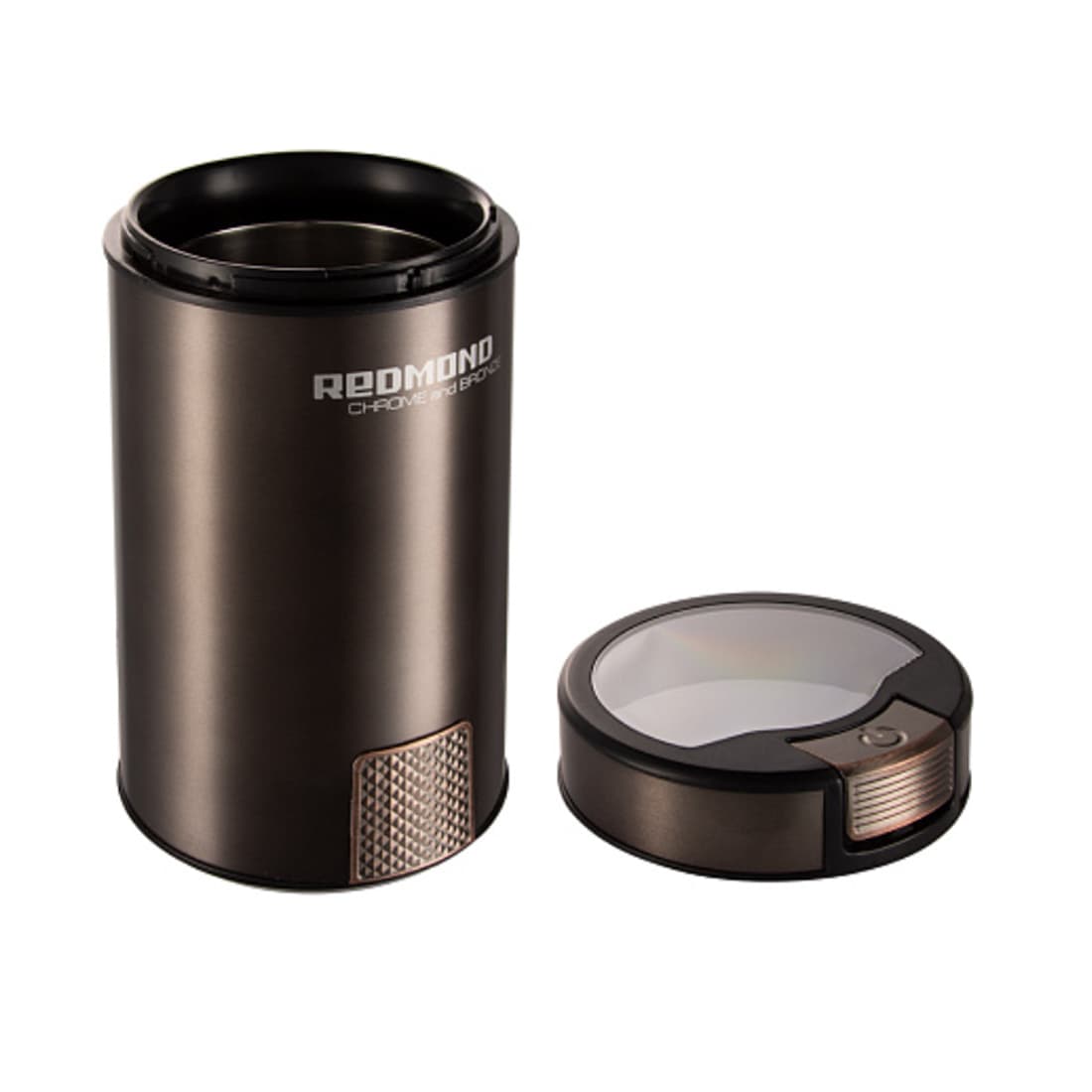 Кофемолка, Redmond, RCG-CBM1604,Максимальная мощность 280 Вт ,Система помола ротационный нож ,Регулировка степени помола нет ,Количество степеней помола 1 шт ,Максимальная доза для помола 50 г