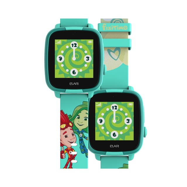 Смарт часы, Elari, FixiTime Fun, TFT дисплей 1.44 дюйма, Разрешение 128 х 128, Водонепроницаемые (IP67), Аккумулятор 450 мАч, Время работы до 7 дней, Зеленый