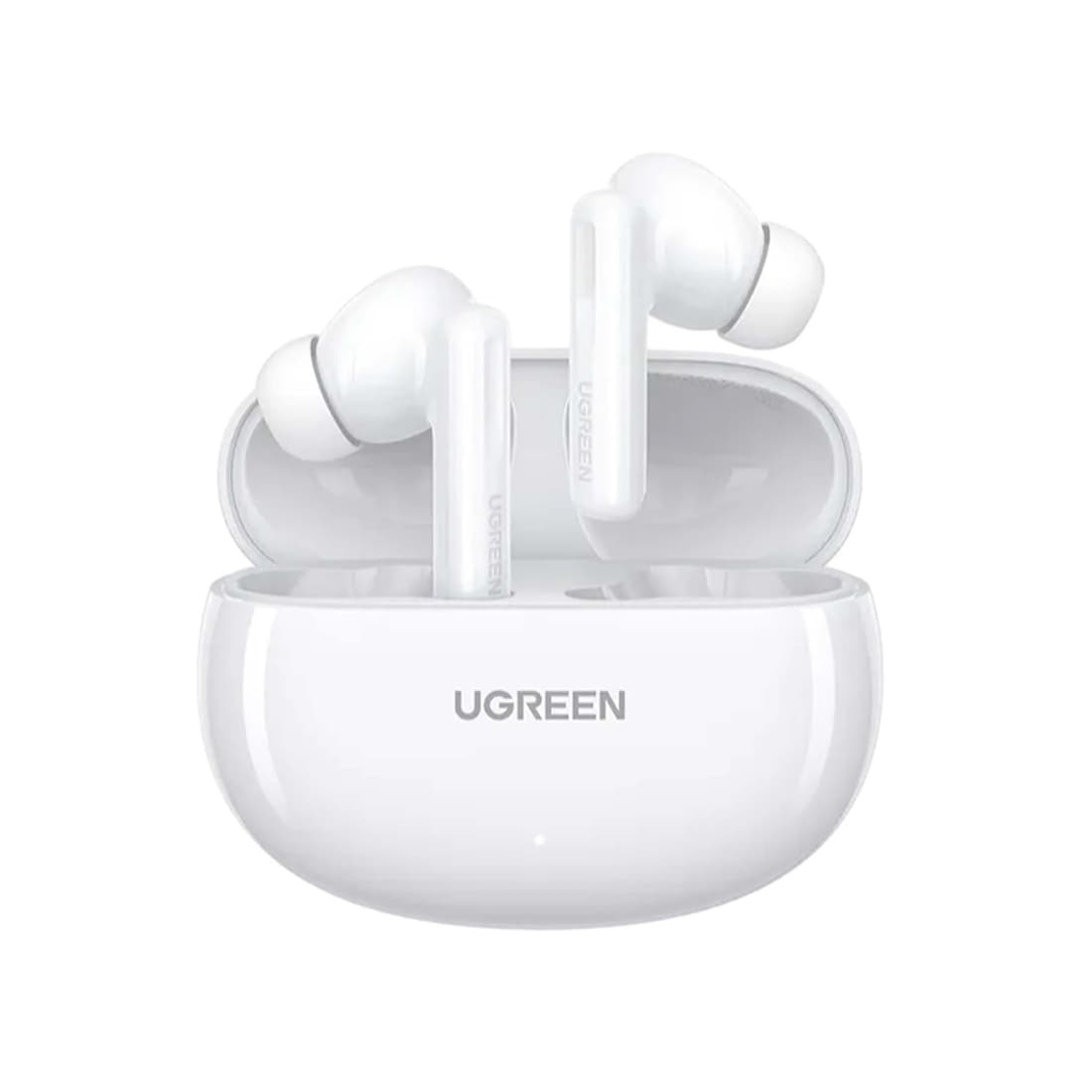 Беспроводные наушники, Ugreen, WS200/15158, HiTune T6, С активным шумоподавлением, Емкость аккумулятора наушников 40 мAч, Емкость аккумулятора кейса 400 мAч, Bluetooth 5.3, IPX5, Белый