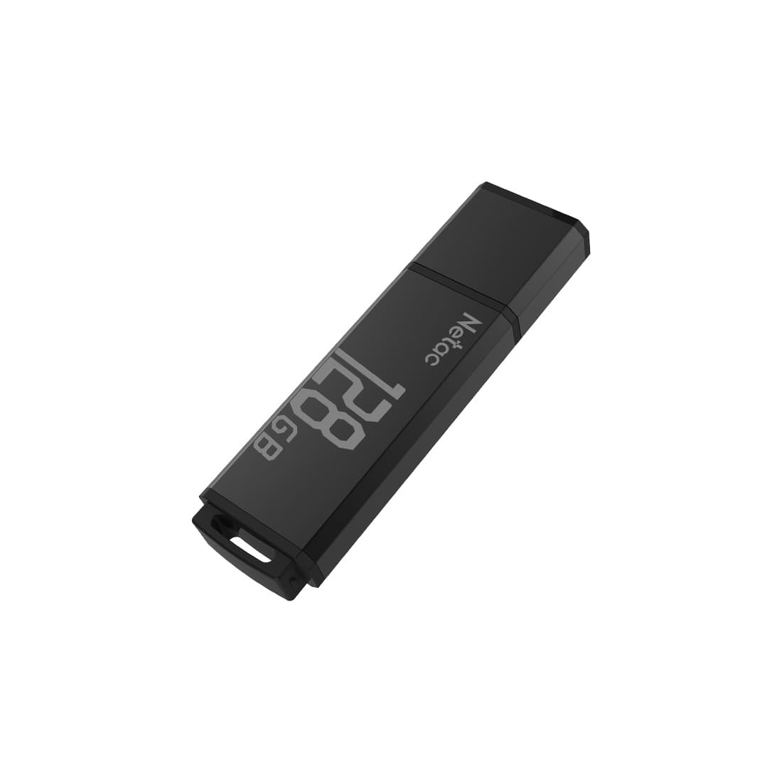 USB-накопитель, Netac, NT03U351N-128G-32BK, 128GB, USB3.2 Тёмный