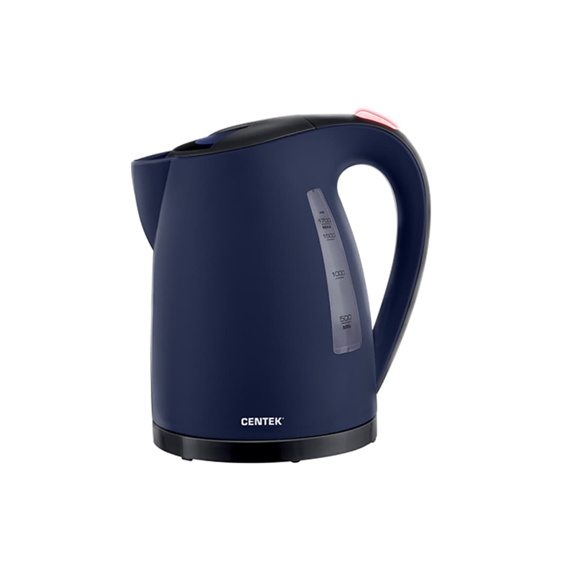 Чайник электрический, Centek, CT-0026, 1.7л, 2200Вт, LED, Матовый корпус, Защита от включения без воды, Синий