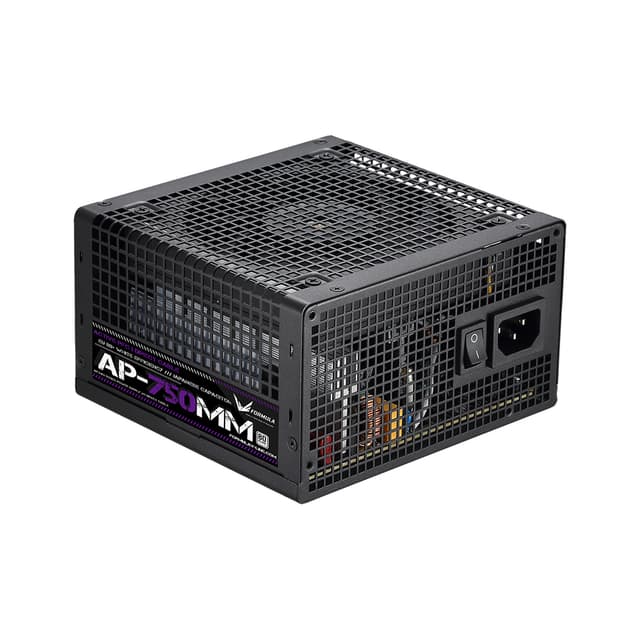 Блок питания, Formula V, AP-750MM, 750W, ATX, APFC, 20+4 pin, 4+4pin, 6*Sata, 2*Molex, 2*PCI-E 6+2 pin, Вентилятор 12см, Кабель питания, Чёрный