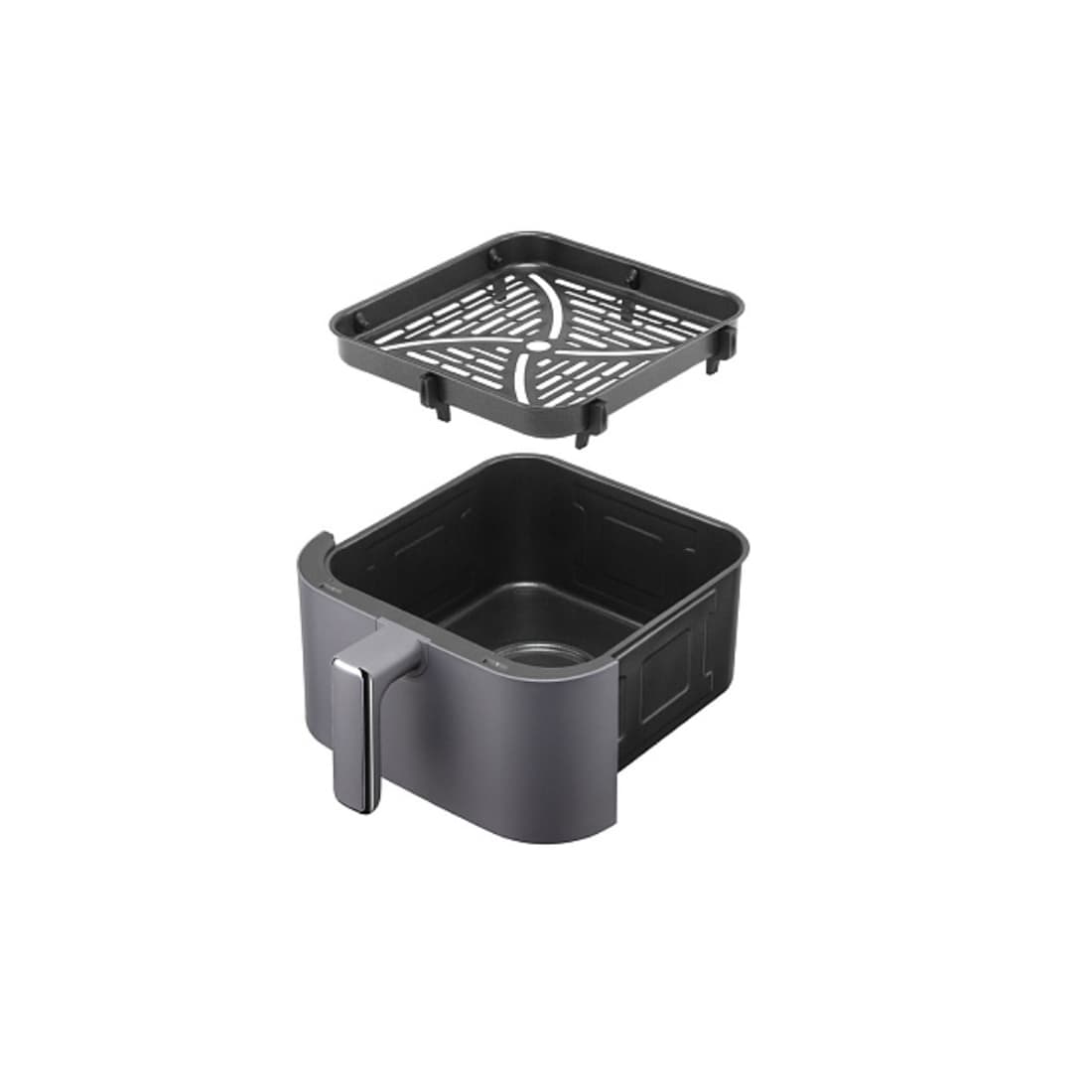 Аэрогриль, Редмонд, AG1901, Объем 4.5л, 12 программ, Температура нагрева 80–230°C, Сенсорное управление, Съемная корзина, Мощность 1290-1400 Вт, Длина шнура 0.8м, Серый