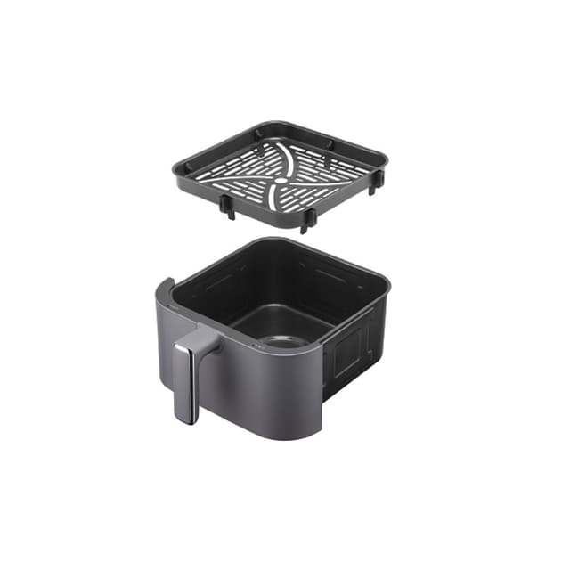 Аэрогриль, Редмонд, AG1901, Объем 4.5л, 12 программ, Температура нагрева 80–230°C, Сенсорное управление, Съемная корзина, Мощность 1290-1400 Вт, Длина шнура 0.8м, Серый