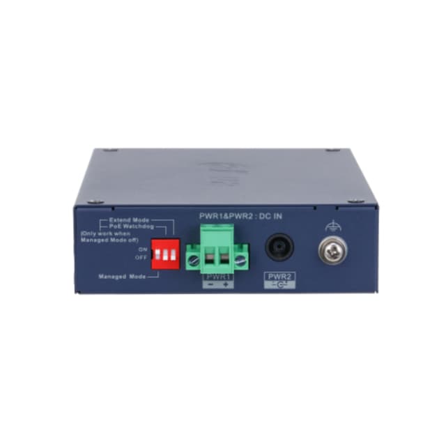 Коммутатор, Dahua, DH-CHS4106-4ET-60, Индустриальный, Управляемый L2, 1 порт 1000 Base-X (SFP)/1 порт 10/100/1000 Base-T (uplink) /4 порта 10/100 Base-T (PoE), Корпус металл