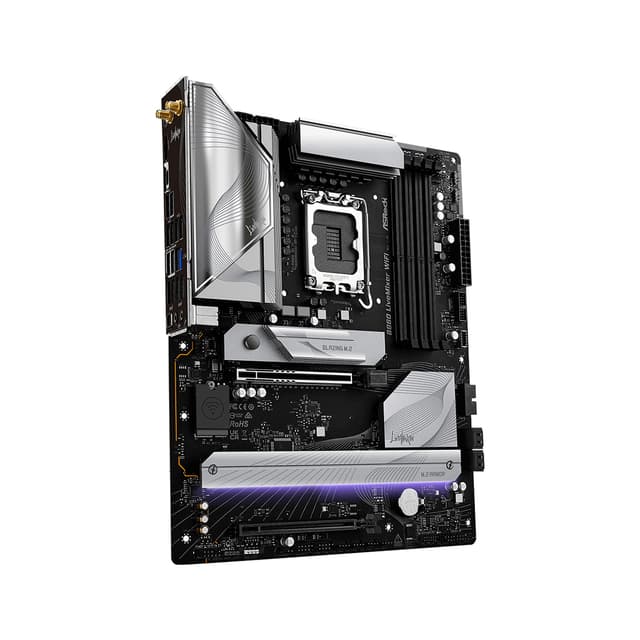 Материнская плата, ASRock, B860 LIVEMIXER WIFI (4711581490147), LGA1851, B860, 4xDDR5 4400/4800/5600/8666+(OC), 4xSATA3, 3xM.2 (PCI-E 4.0x4), Raid, 1xHDMI, 1xIntel® Thunderbolt™ 4, 2xPCI-Ex16, WiFi, ATX