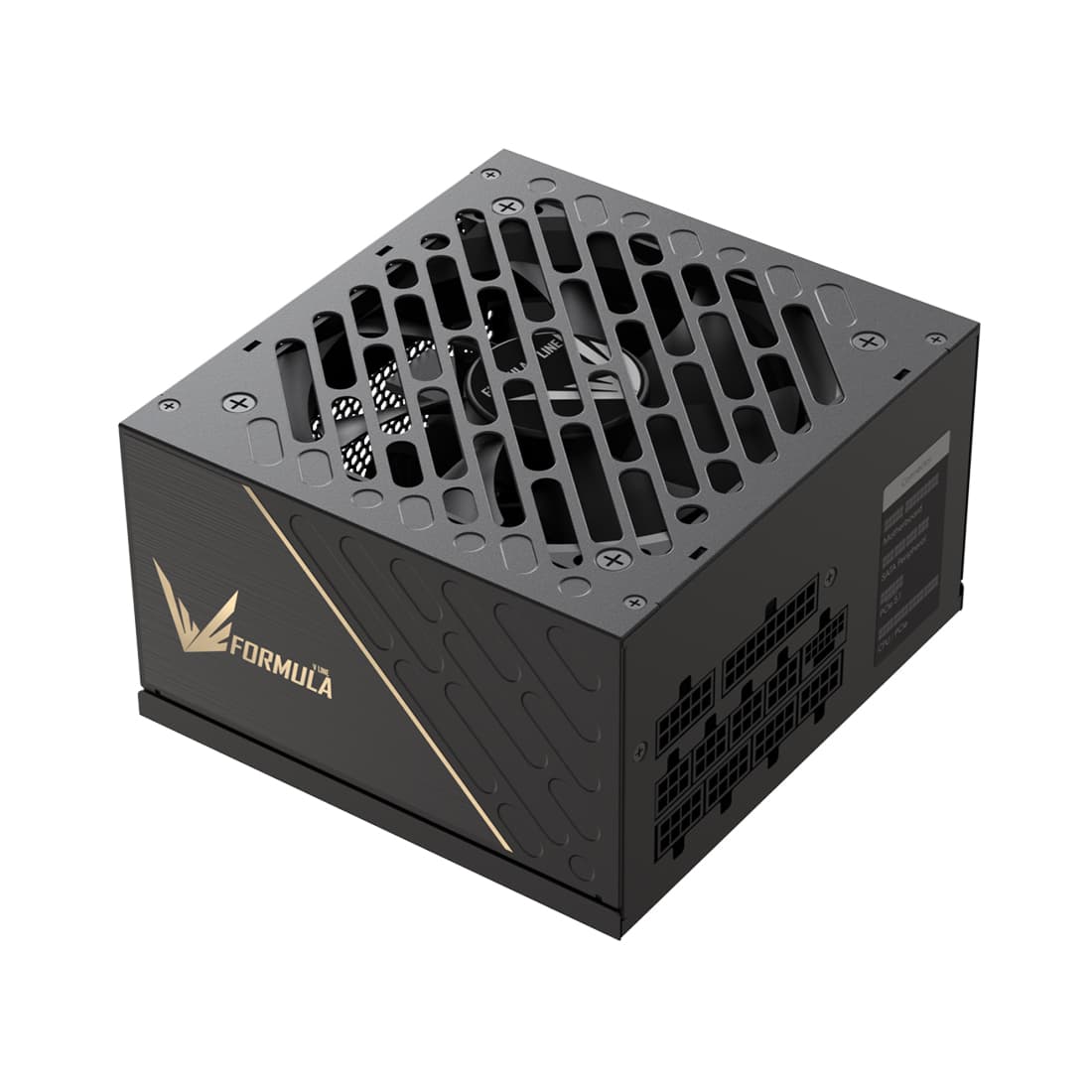 Блок питания, Formula V, FV-850GM, 850W, ATX 3.1, Gold, APFC, 20+4 pin, 2*4+4pin, 8*Sata, 3*Molex, 3*PCI-E 6+2 pin, 1*(16Pin)12VHPWR, Модульный, Вентилятор 12см, Кабель питания, Чёрный