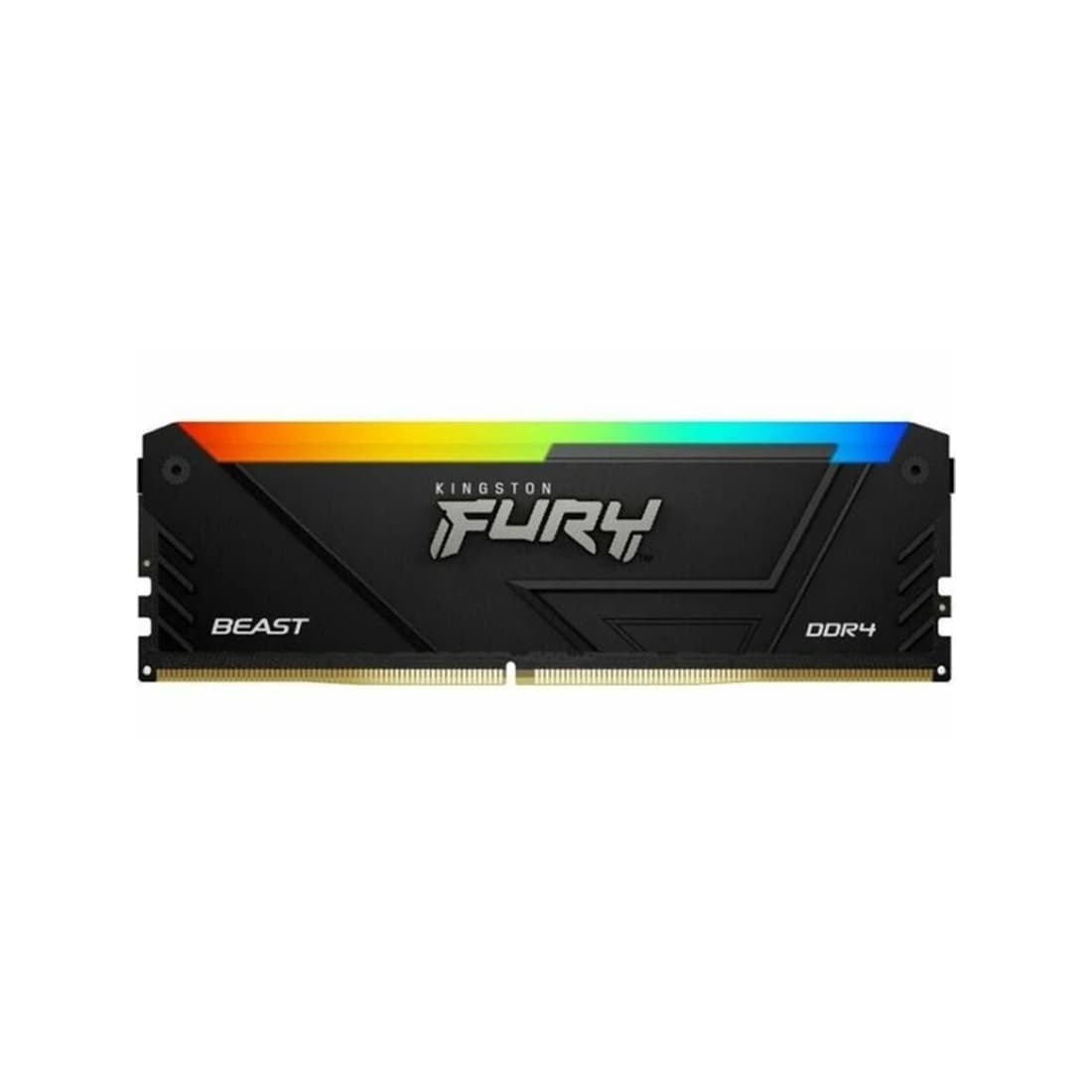 Модуль памяти, Kingston, FURY Beast RGB KF432C16BB12A/16WP, DDR4, 16GB, DIMM <PC4-25600/3200MHz>