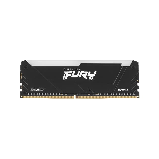 Модуль памяти, Kingston, FURY Beast RGB KF432C16BB12A/16WP, DDR4, 16GB, DIMM <PC4-25600/3200MHz>
