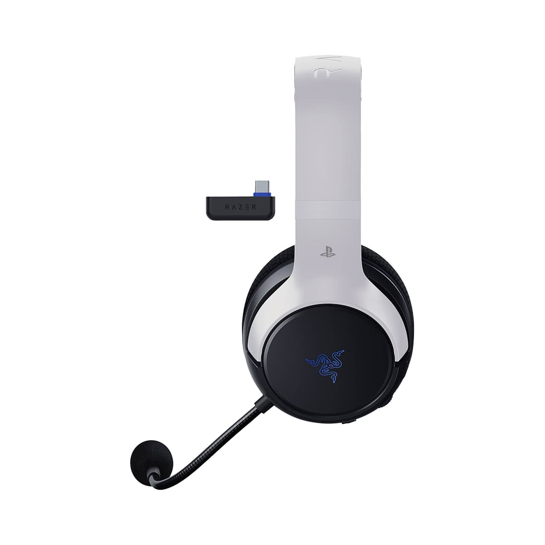 Гарнитура, Razer, Kaira for PlayStation, RZ04-03980200-R3G1, Игровая гарнитура, Микрофон поворотный гибкий, Динамики 50 мм, Диапазон частот: 20 Гц – 20 кГц , Чувствительность микрофона при 1 кГц: –42дБ·В/Па, 1кГц, беспроводные, Белый
