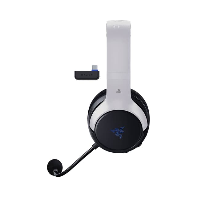 Гарнитура, Razer, Kaira for PlayStation, RZ04-03980200-R3G1, Игровая гарнитура, Микрофон поворотный гибкий, Динамики 50 мм, Диапазон частот: 20 Гц – 20 кГц , Чувствительность микрофона при 1 кГц: –42дБ·В/Па, 1кГц, беспроводные, Белый