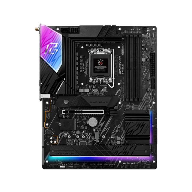 Материнская плата, ASRock, B860 LIGHTNING WIFI (4711581490116), LGA1851, B860, 4xDDR5 4400/4800/5600/8666+(OC), 4xSATA3, 4xM.2 (PCI-E 4.0x4), Raid, 1xDP, 1xHDMI, 1xIntel® Thunderbolt™ 4, 1xPCI-Ex16, WiFi, ATX