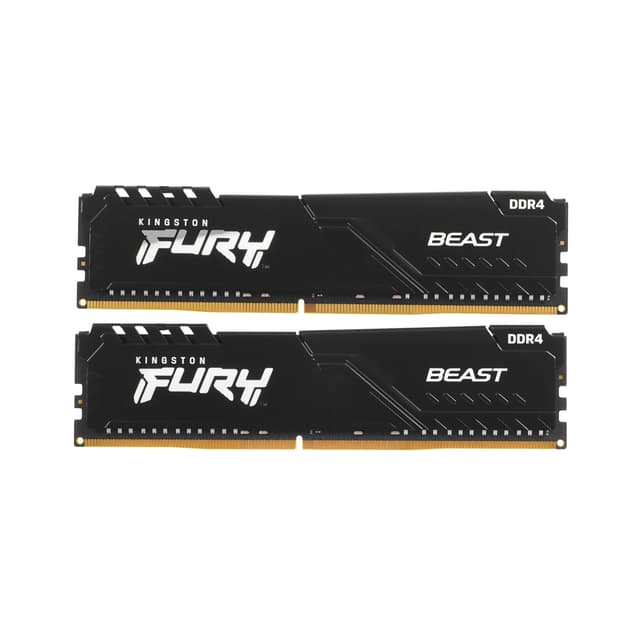Комплект модулей памяти, Kingston, FURY Beast KF432C16BB1K2/32WP, DDR4, 32GB (Kit 2x16GB) 3200MHz Чёрный, DIMM <PC4-25600/3200MHz>