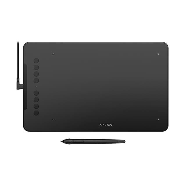 Графический планшет, XP-Pen, Deco 01 (V2), Разрешение 5080 lpi, Чувствительность к нажатию 8192, Интерфейс USB, Рабочая область 10"х6,25", Чёрный