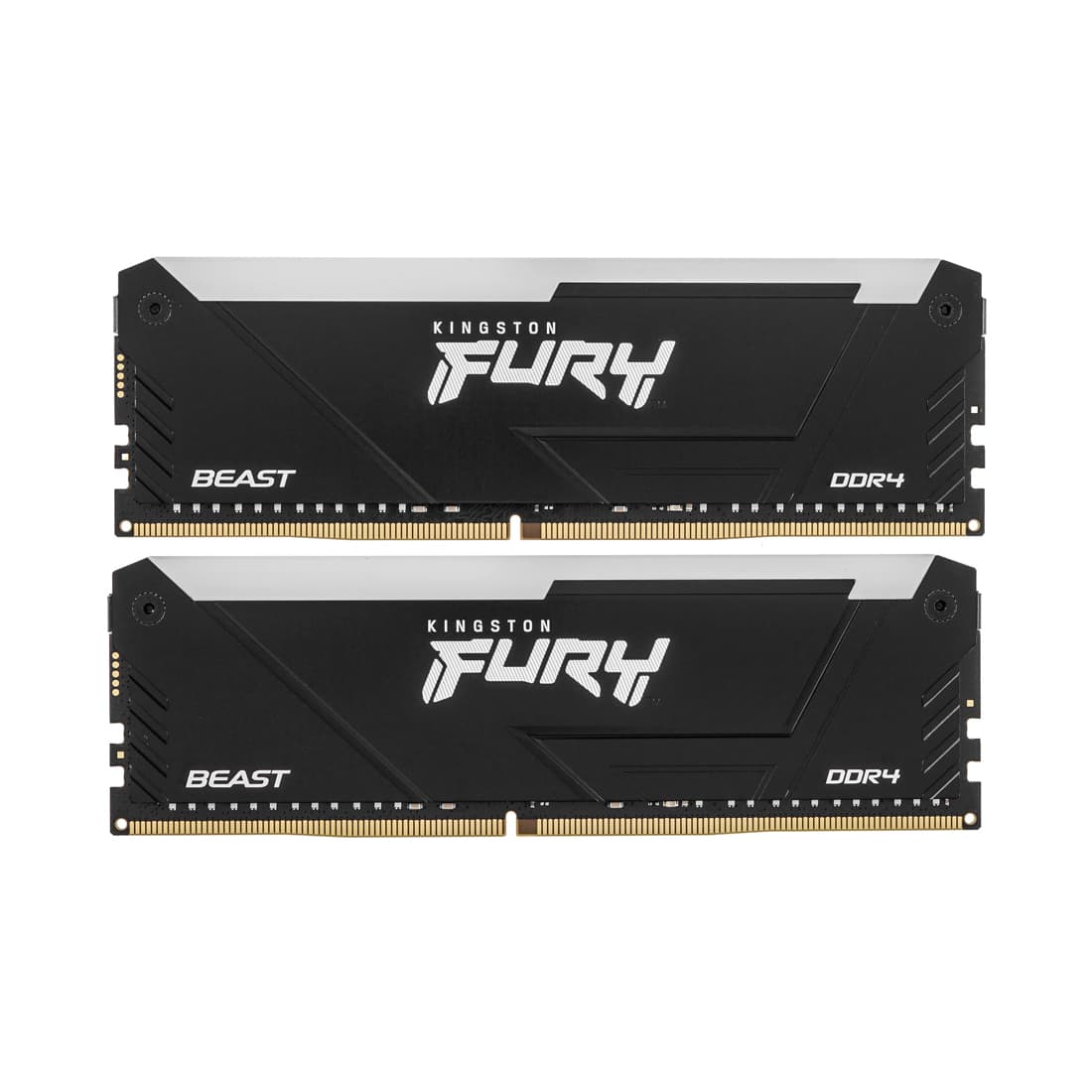 Комплект модулей памяти, Kingston, FURY Beast RGB KF432C16BB12AK2/32WP, DDR4, 32GB (Kit 2x16GB) 3200MHz Чёрный, DIMM <PC4-25600/3200MHz>