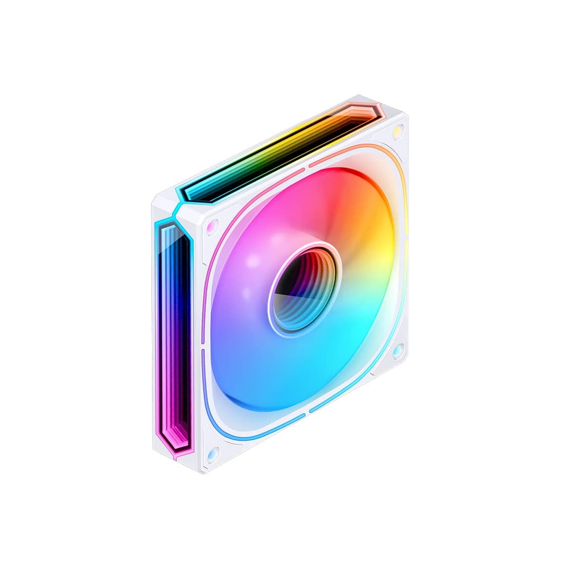 Вентилятор для компьютерного корпуса, Jonsbo, FR-505WR Reverse White, 120мм, 800 - 1800±10% об.мин, 47,2CFM, 30dB(A), 4pin, 12012025мм, Белый