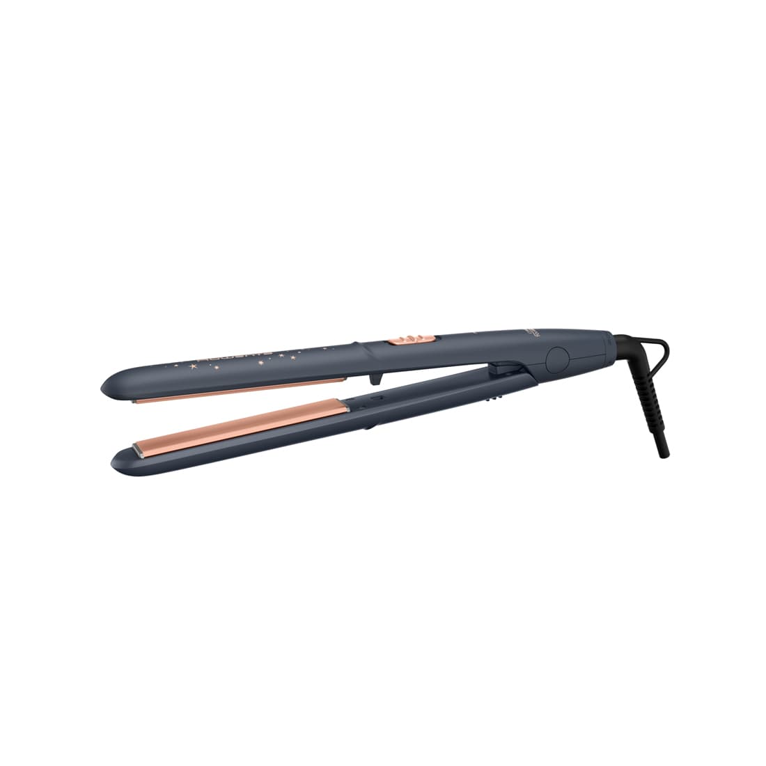 Выпрямитель, Rowenta, SF1831F0, 2 режима, Плавающие пластины, Темп нагрева 180-210С, Время нагрева 45 сек, Керамическое покрытие, Длина шнура 1.8м, Мощность 45 Вт, Синий/Бронзовый