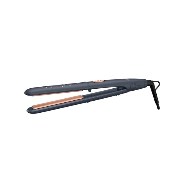 Выпрямитель, Rowenta, SF1831F0, 2 режима, Плавающие пластины, Темп нагрева 180-210С, Время нагрева 45 сек, Керамическое покрытие, Длина шнура 1.8м, Мощность 45 Вт, Синий/Бронзовый