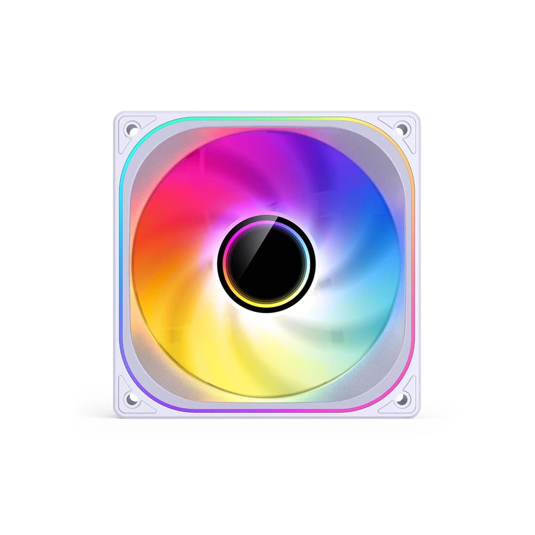Вентилятор для компьютерного корпуса, Jonsbo, ZB-120W, 120мм ARGB, 700 - 2400±10% об.мин, 65,26CFM, 36,6dB(A), 4pin, 12012028мм, Белый