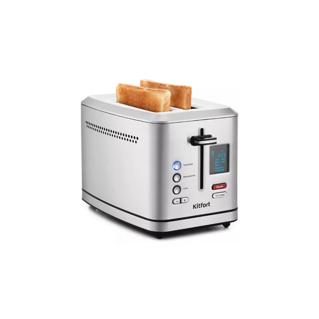 Тостер, Kitfort, КТ-2049, Мощность 800-950 Вт,Количество слотов для тостов 2, Количество степеней поджаривания тостов 7, Длина шнура 0,75 м
