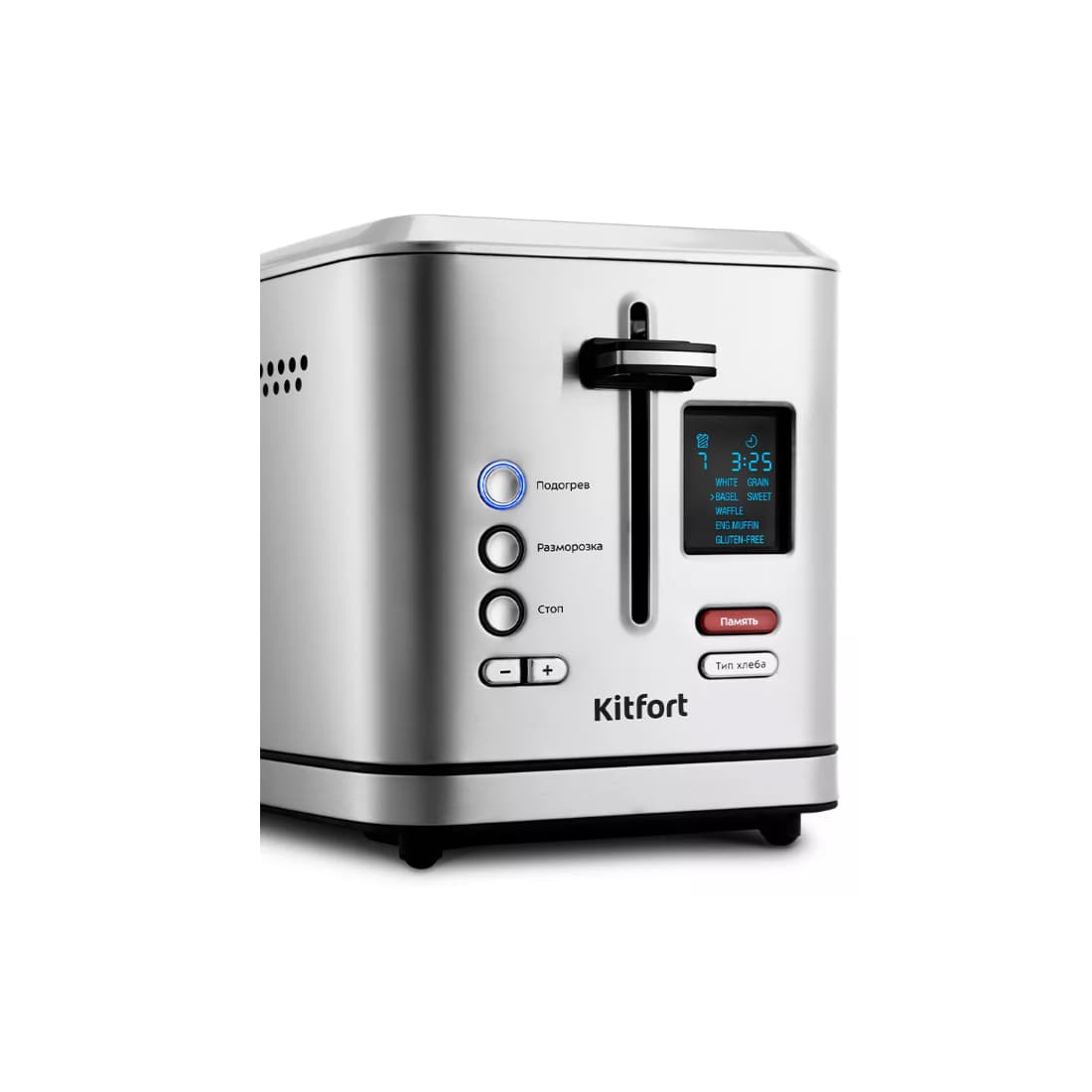 Тостер, Kitfort, КТ-2049, Мощность 800-950 Вт,Количество слотов для тостов 2, Количество степеней поджаривания тостов 7, Длина шнура 0,75 м