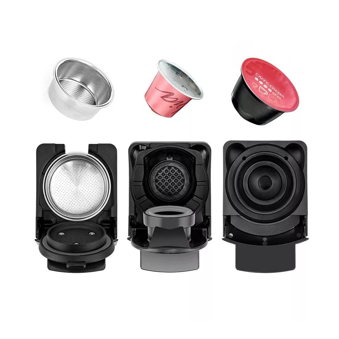 Кофеварка, Kitfort, КТ-7192, "3 в 1" Мощность 1450 Вт, Объем резервуара для воды 600 мл, Съемный контейнер для воды, Используемый кофе молотый, чалды, Фильтр металлический , Цвет черный/серебристый