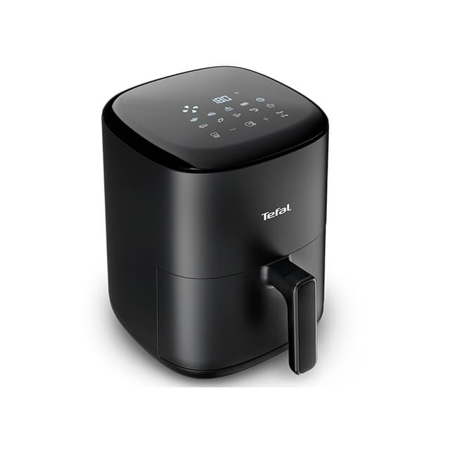 Аэрогриль, Tefal, EY145810, Объем чаши 3л, 10 программ, Сенсорное управление, Таймер, LCD дисплей, Мощность 1300 Вт, Черный