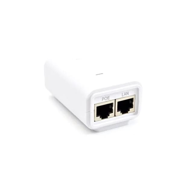 PoE адаптер, Ubiquiti, POE-24-7W-G-WH, PoEInjector 24V 7W Gigabit (белый), passive PoE, 10/100/1000Mbps Ethernet, 100–240V AC, 24В, 7W