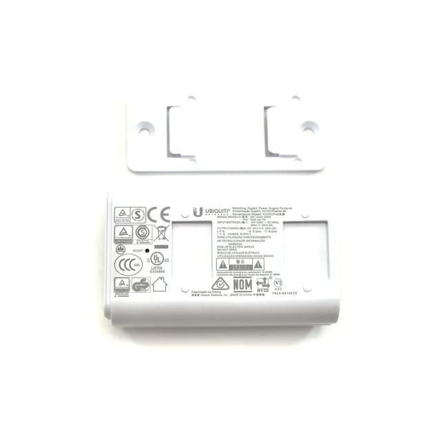 PoE адаптер, Ubiquiti, POE-24-7W-G-WH, PoEInjector 24V 7W Gigabit (белый), passive PoE, 10/100/1000Mbps Ethernet, 100–240V AC, 24В, 7W