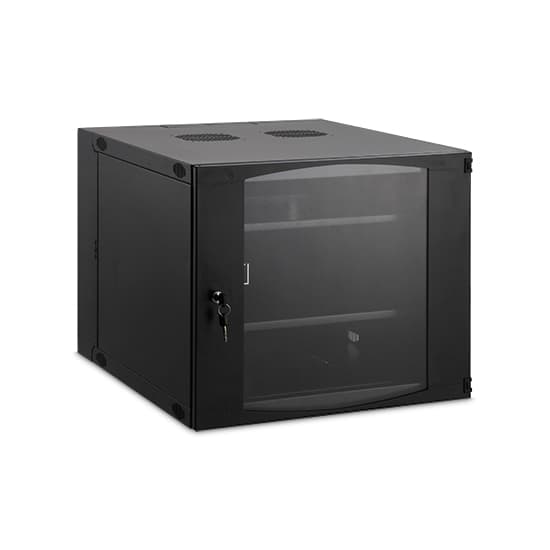 Шкаф коммуникационный настенный, SHIP, VA5406.01.100, VA серия, 19'' 6U, 540*450*327 мм, Ш*Г*В, IP20, Двухсекционный, Чёрный