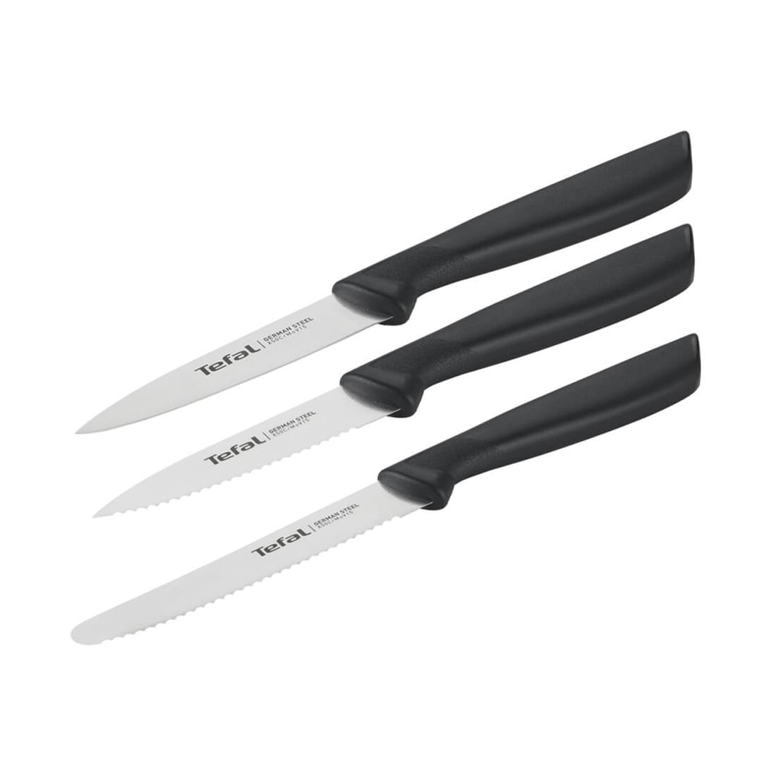 Набор ножей, Tefal, Colourfood K2733S04, 3 шт, Назначение для нарезки овощей и фруктов, универсальный, Материал лезвия нержавеющая сталь