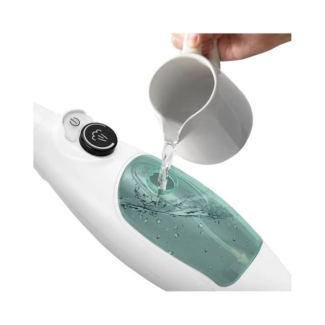 Паровая швабра, Kitfort, КТ-3920, "2 в 1", Мощность 1300 Вт, Индикация работы, Ёмкость резервуара 400 мл, Время нагрева 20-30 с, Цвет белый