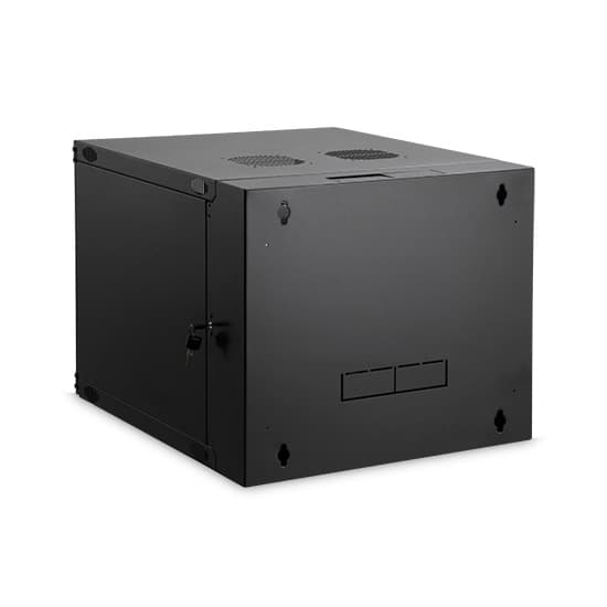 Шкаф коммуникационный настенный, SHIP, VA5412.01.100, VA серия, 19'' 12U, 540*450*593 мм, Ш*Г*В, IP20, Двухсекционный, Чёрный