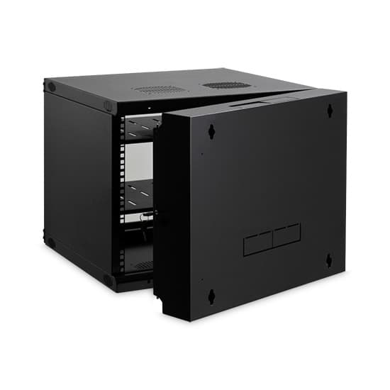 Шкаф коммуникационный настенный, SHIP, VA5412.01.100, VA серия, 19'' 12U, 540*450*593 мм, Ш*Г*В, IP20, Двухсекционный, Чёрный