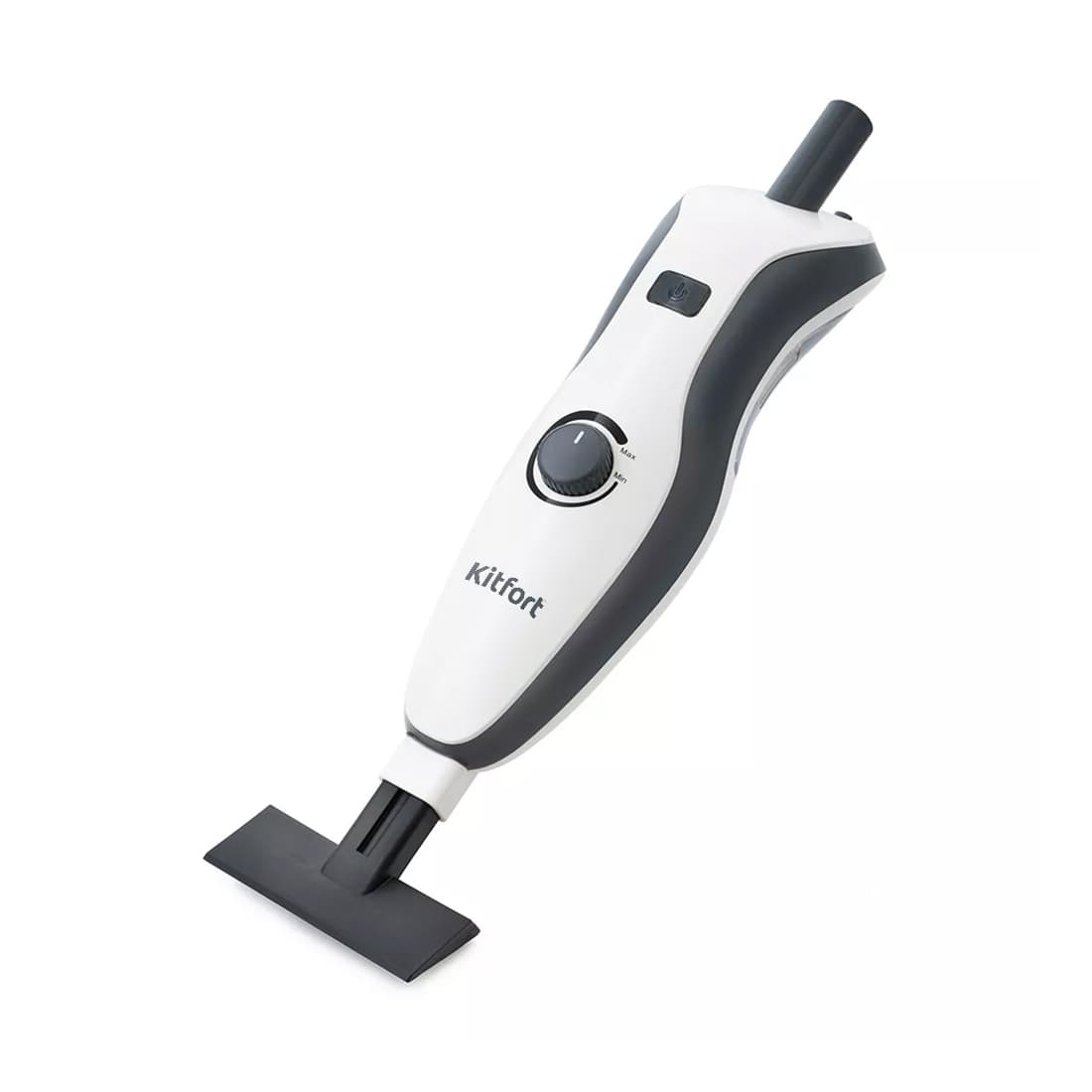 Паровая швабра, Kitfort, KT-1006, Объем бака для воды 450 мл, Регулятор мощности есть, Готовность 30 сек, Время непрерывной работы 55 мин, Питание и производительность, Мощность 1500 Вт, Цвет белый