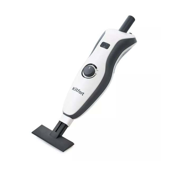 Паровая швабра, Kitfort, KT-1006, Объем бака для воды 450 мл, Регулятор мощности есть, Готовность 30 сек, Время непрерывной работы 55 мин, Питание и производительность, Мощность 1500 Вт, Цвет белый
