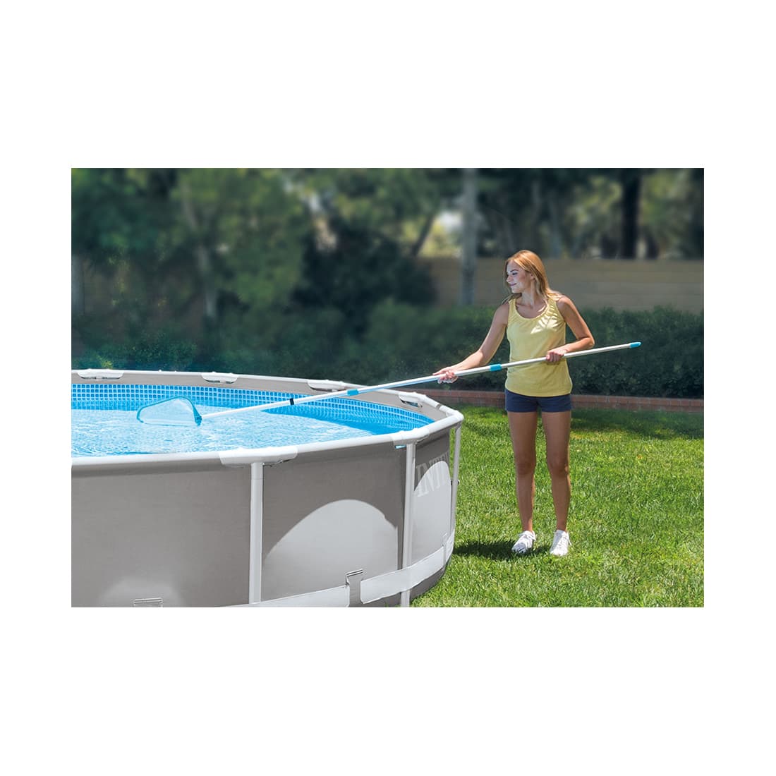 Насадка-сачок для чистки бассейна, INTEX, 29050, Пластик, Диаметр крепления 26.2мм, Голубой, В картоне