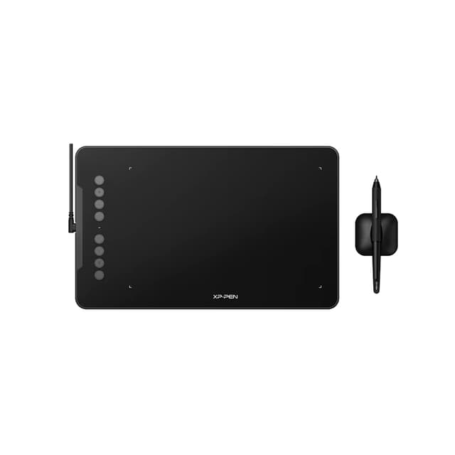 Графический планшет, XP-Pen, Deco 01 (V3), Разрешение 5080 lpi, Чувствительность к нажатию 8192, Интерфейс USB, Рабочая область 10"х6,25", Чёрный