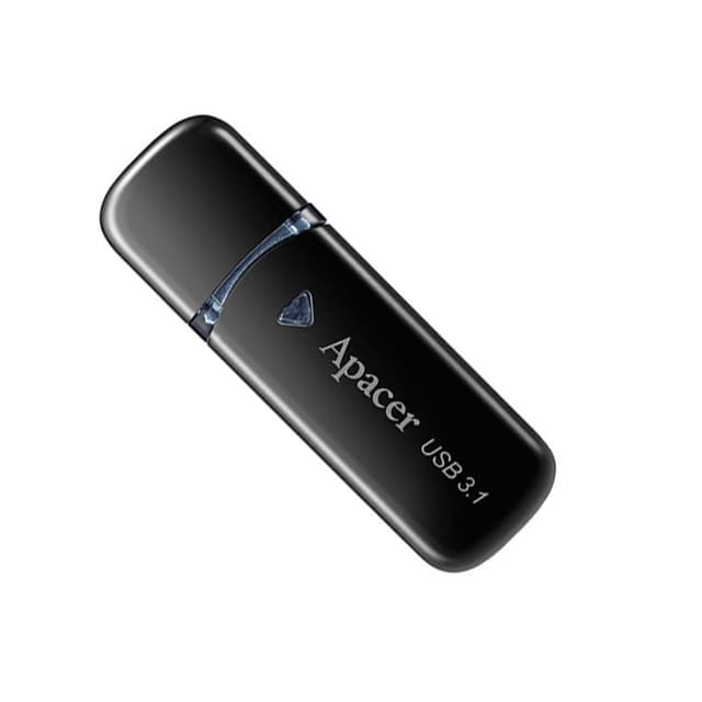 USB-накопитель, Apacer, AH355, AP64GAH355B-1, 64GB, USB 3.1, Чёрный