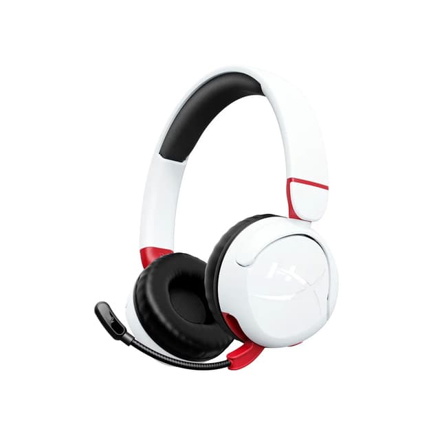 Гарнитура, HyperX, 7G8F2AA, Cloud Mini - Wireless (White), Микрофон съёмный гибкий, Динамики 30 мм, 114 Ом, 20-20000 гц, Блок управления звуком USB удлинитель, Беспроводные, Белый